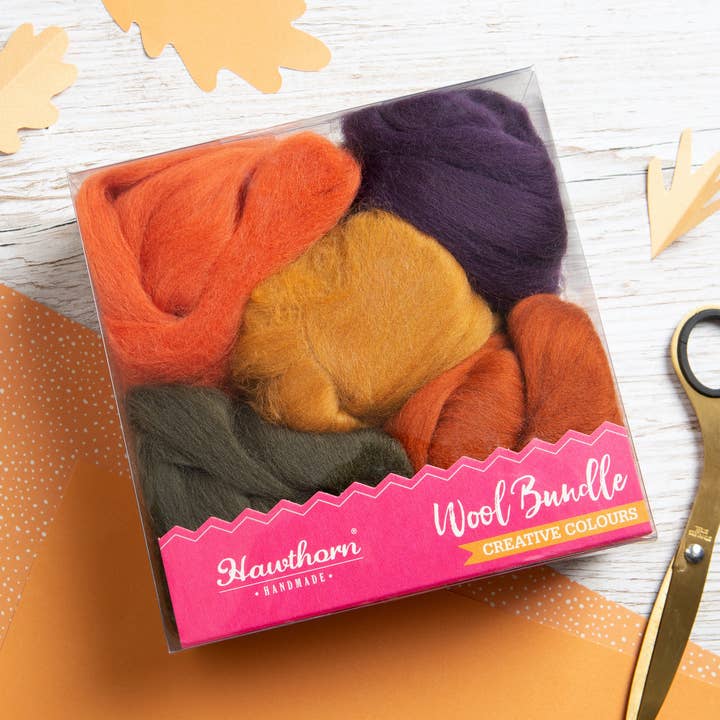 Autumn Wool Bundle | Felting and Fibre Crafts for wholesale by Hawthorn Handmade (US Duties Paid)