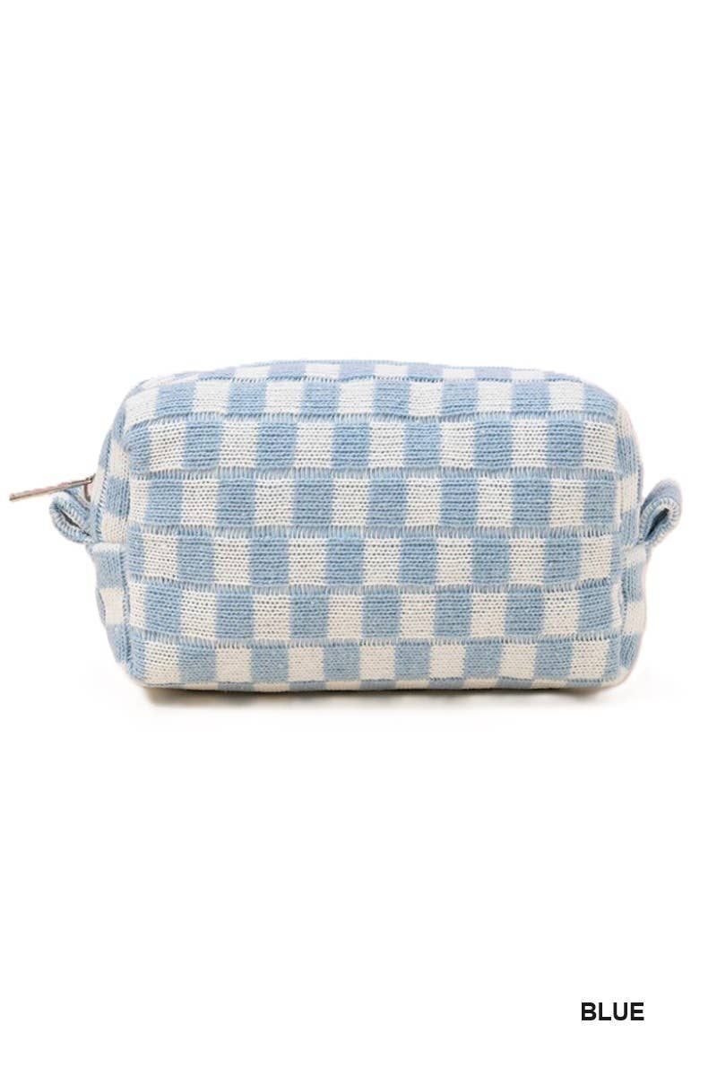 Vanilla Monkey - Wholesale Makeup/Cosmetic Bag - Checkered Makeup Cosmetic Pouch Bag0