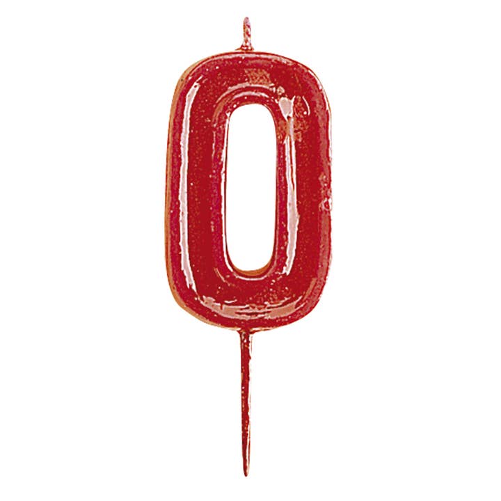 Bougie d'anniversaire pour gâteaux, rouges, Helvet pour la vente par dekora