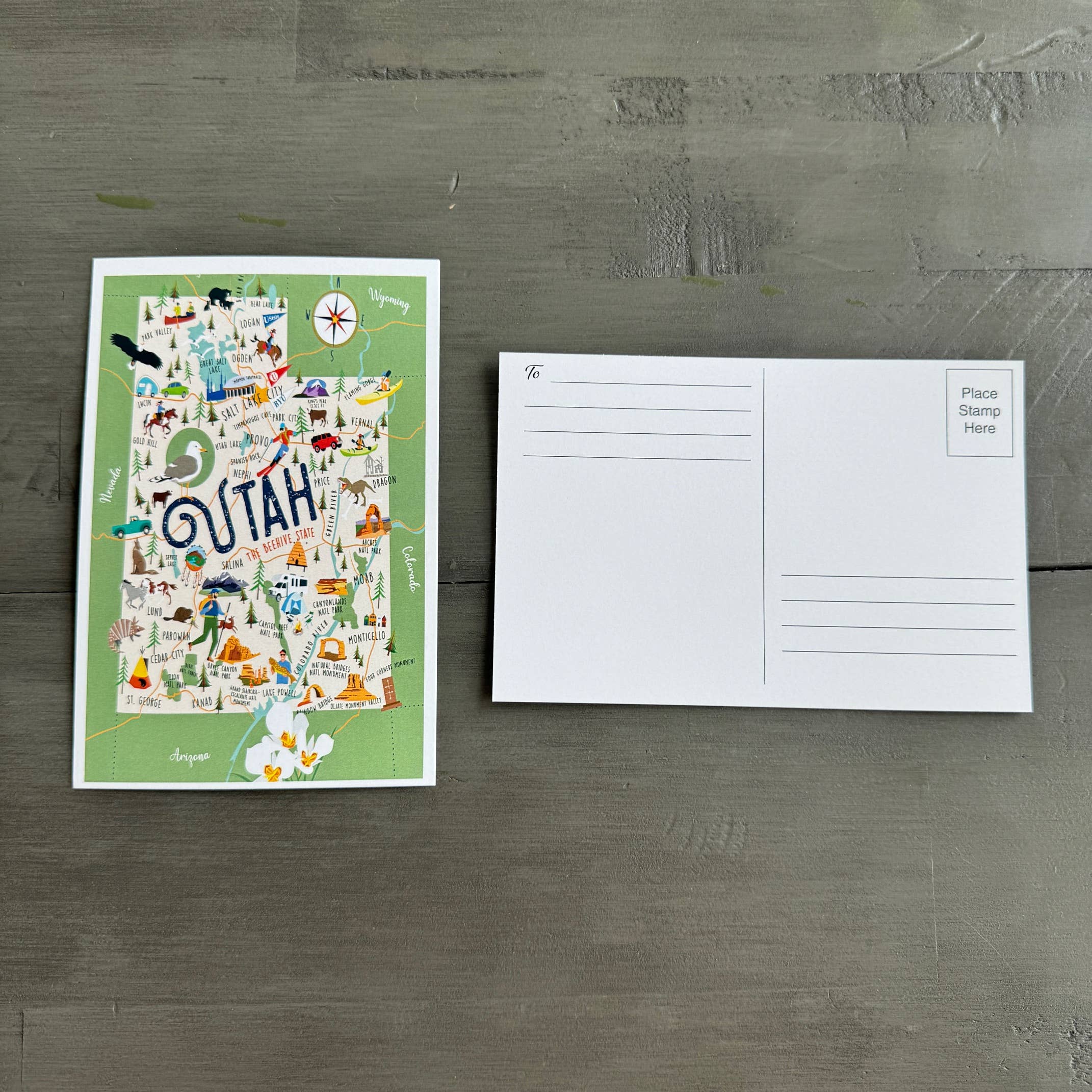 Galleyware – Engroshandel Postkort – Utah 4' x 6" postkort1