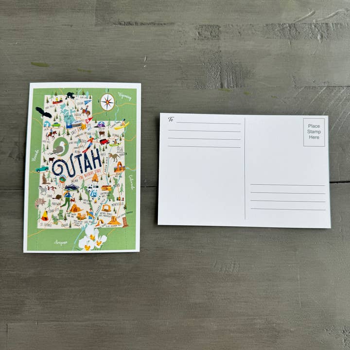 Galleyware - Wholesale Postcard - Utah 4' x 6" Postcard1