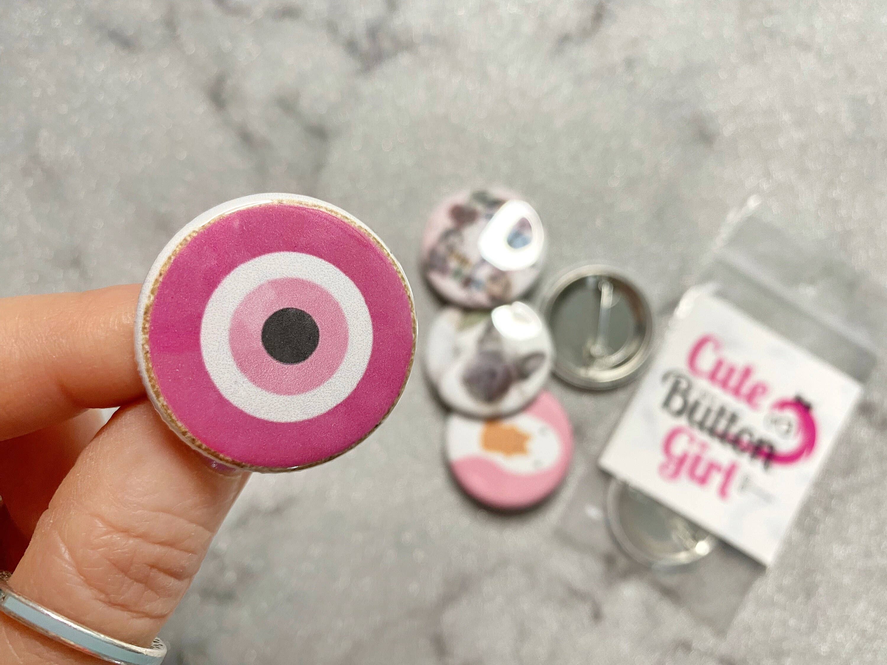 Cute as a Button Girl - Wholesale Lapel Pin/Button - 1.25in & 2.25in Evil Eye6