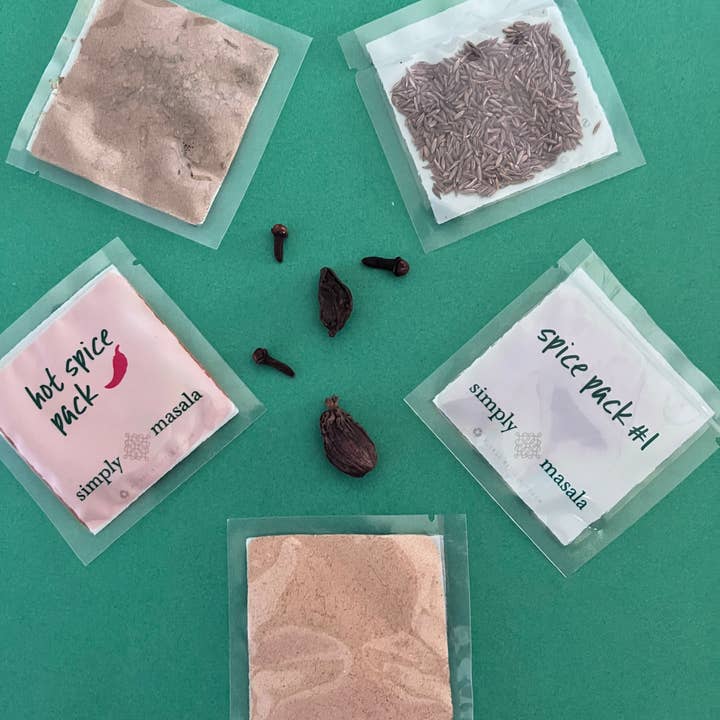 Simply Masala - Wholesale DIY Food Kit - Indian Spice Kit - Tikka Masala Premeasured Spices + Recipe