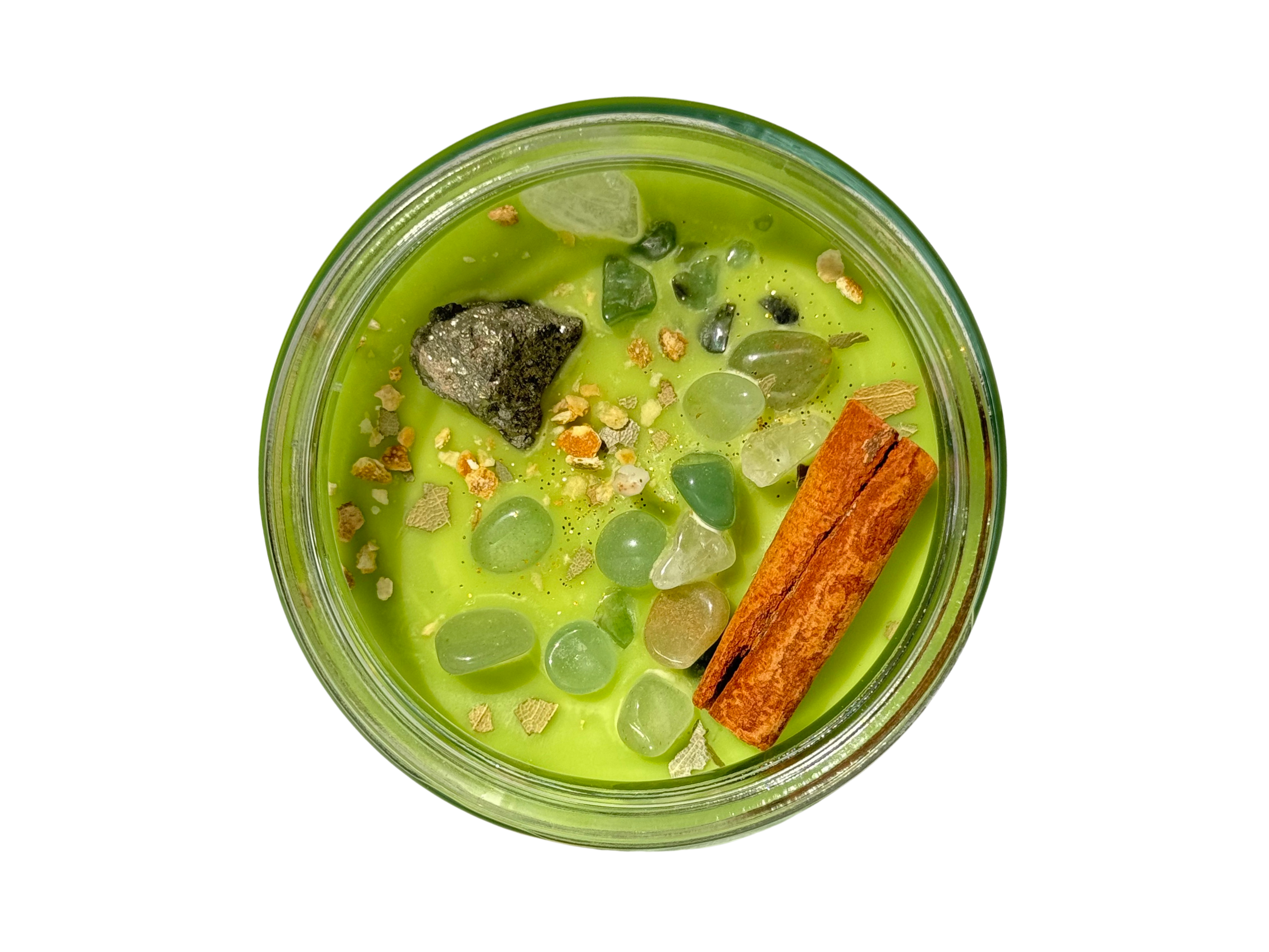 Arabella Crystals - Wholesale Jar/Filled Candle - Money Magic Ritual Candle2