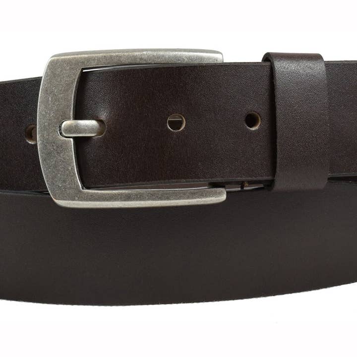 Greenwood - Wholesale Riem - Uniseks - Lederen riem, spijkerriem voor heren, tailleriem voor dames, leer tot 140 cm