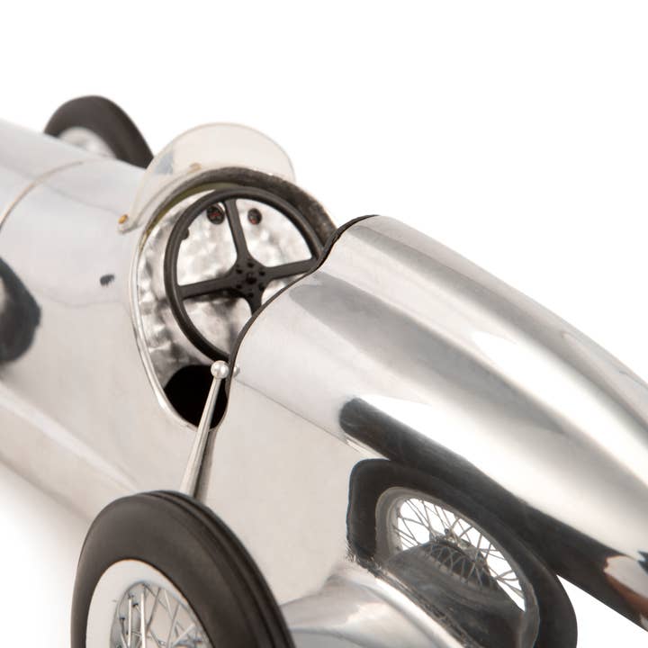 Authentic Models - Wholesale Decorative Tabletop Object - Silver Indy Model Car 12"