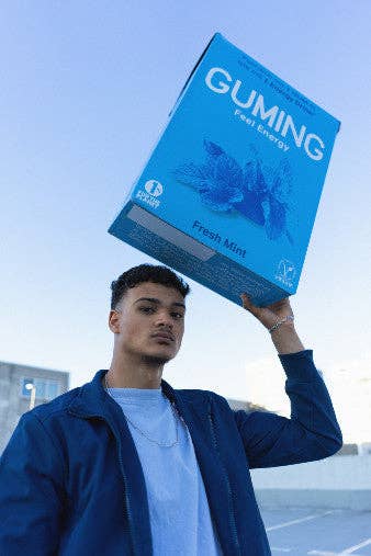 Guming GmbH - Vendita all'ingrosso Gomme da masticare - Energetica gomma da masticare al gusto menta e eucalipto1