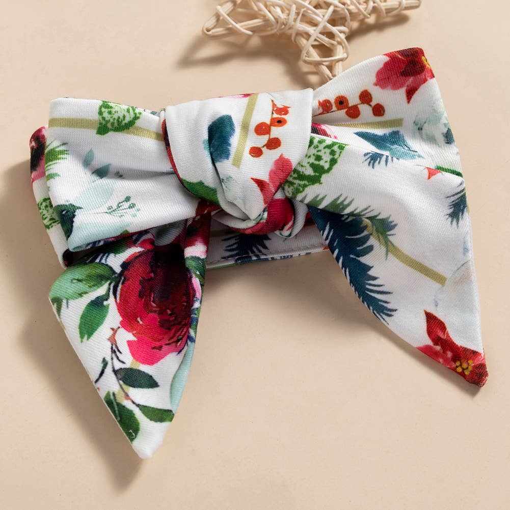 Fennco Styles – wholesale Topp- och byxset – Barn – Big Sister Flower Baby Flicktopp, Flare Byxor och pannband4