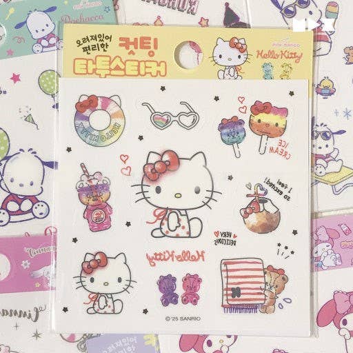 K-Wonderland - Wholesale Sticker - Sanrio Die-Cut Tattoo Stickers – Assorted Characters1