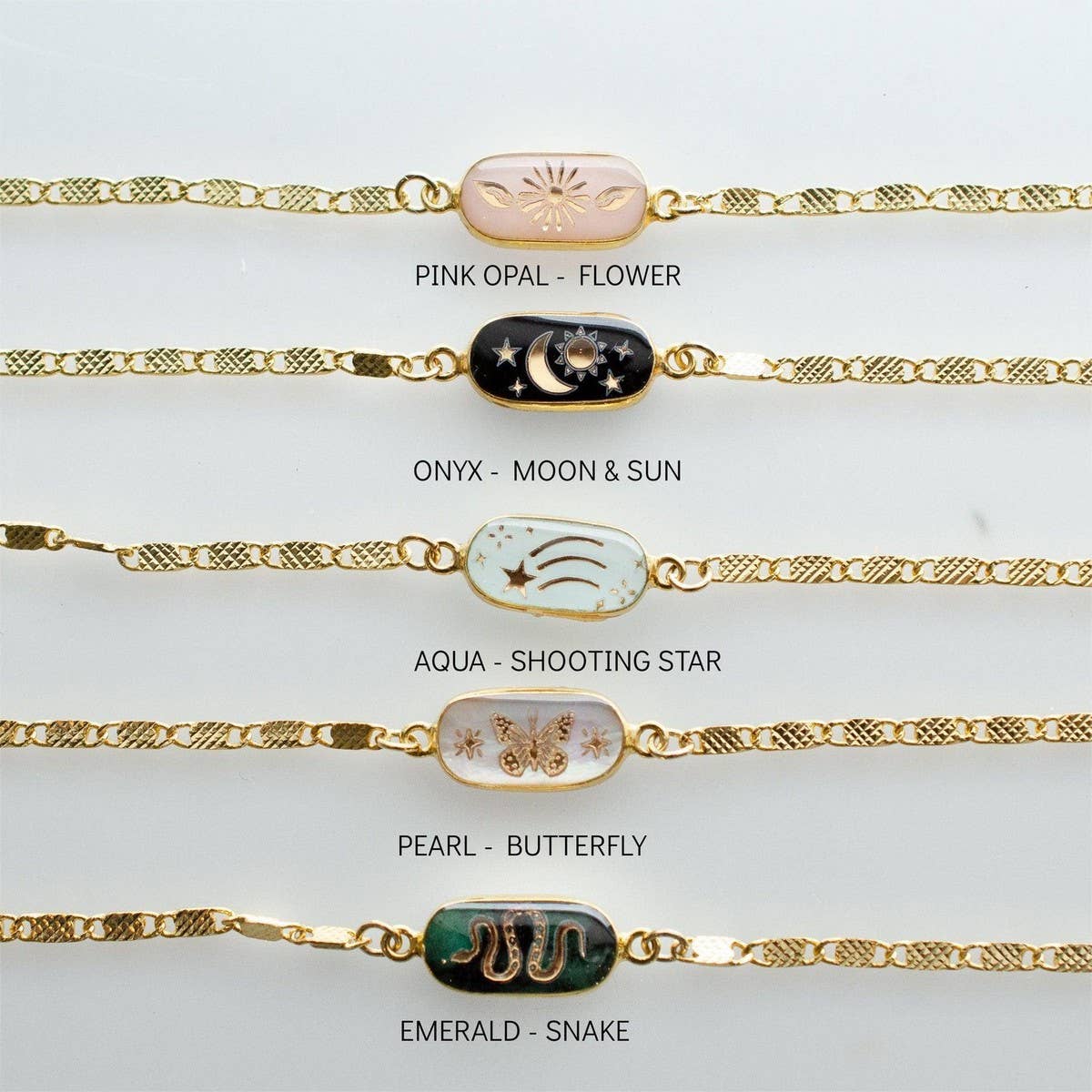 ACCITY - Wholesale Link & Chain Bracelet - Butterfly Star Moon Heart Snake Flower Bracelet_CWMM39067