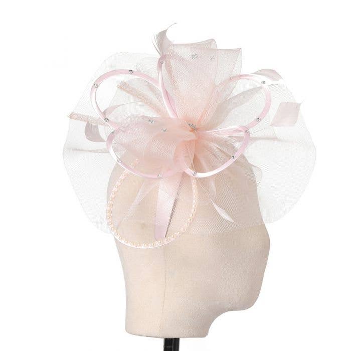 PEACH ACCESSORIES – Engroshandel Fascinatorhat - Dame – Perle og Diamante Mix Fascinators TGH0213