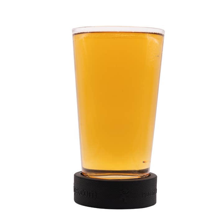 Pint Glass with Detachable Hockey Puck Base for wholesale by Puck Cups