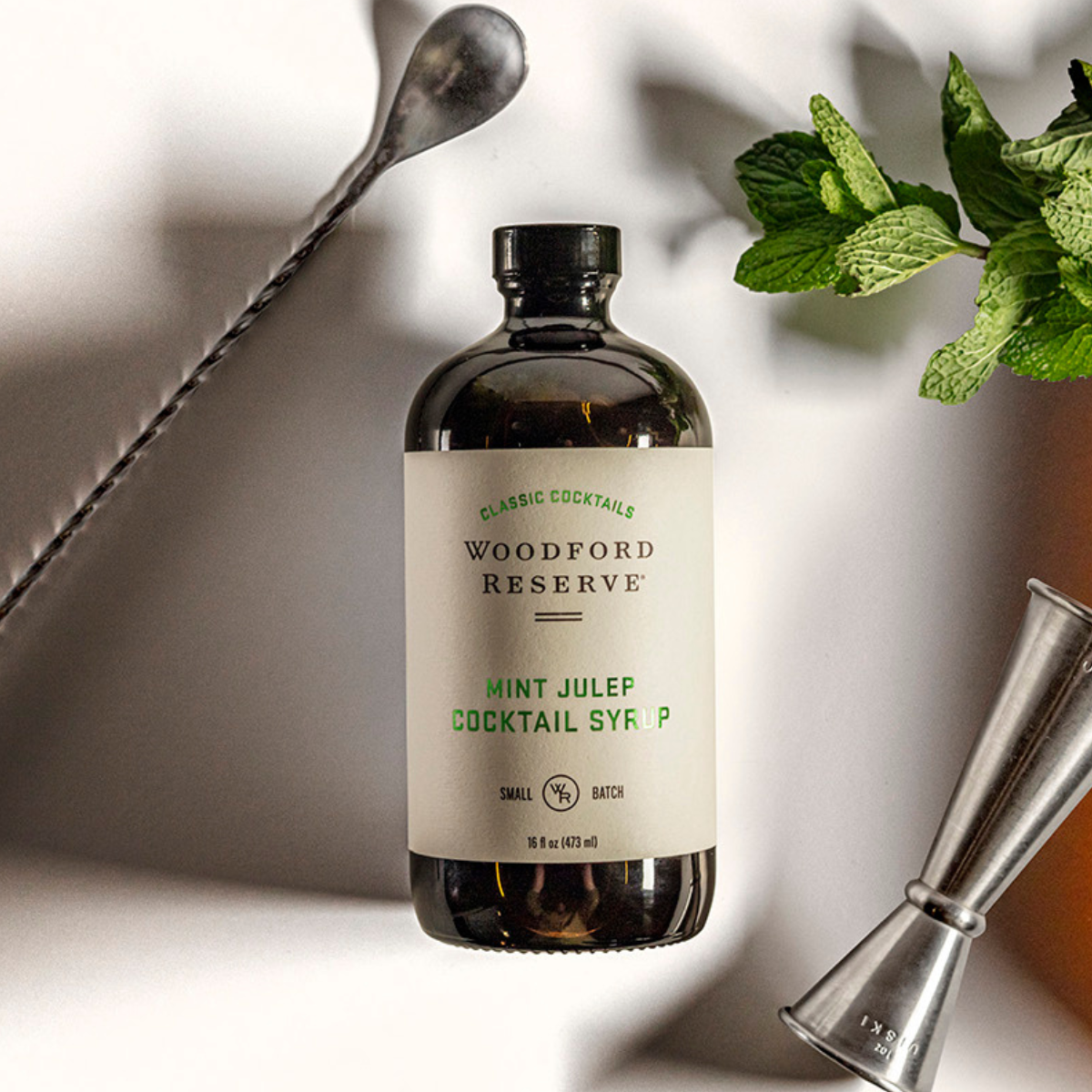 Bourbon Barrel Foods - Wholesale Cocktail Mix/Syrup - Woodford Reserve® Mint Julep Syrup 16oz1