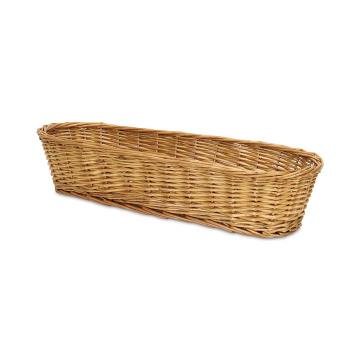 Cheungs Home Decor - Wholesale Food Gift Basket - Panarium Willow Bread Basket - Medium Brown