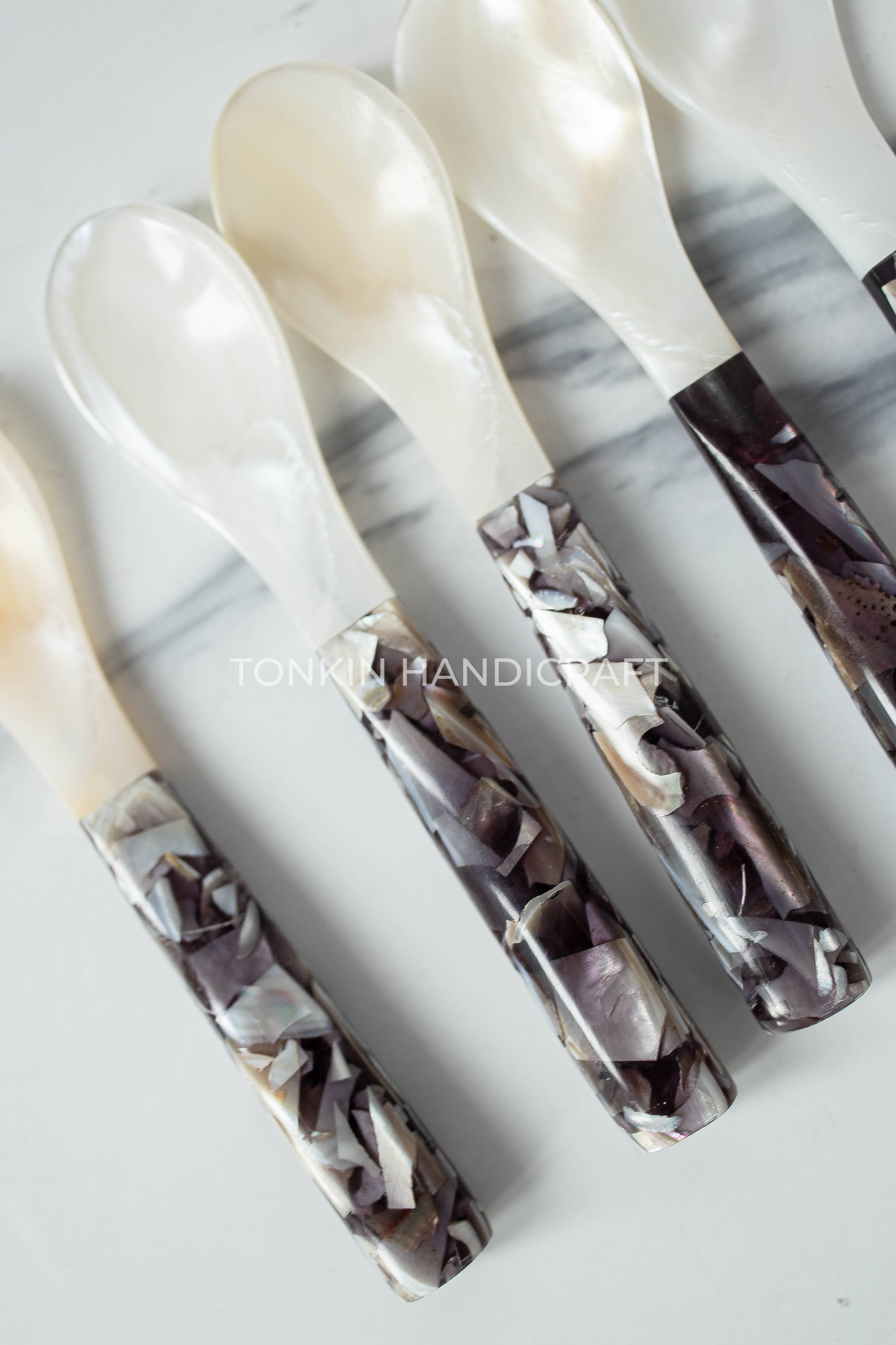 Tonkin Handicraft - Wholesale Table Spoon (Cutlery) - Bla Mother of Pearl Seashell Spoon10