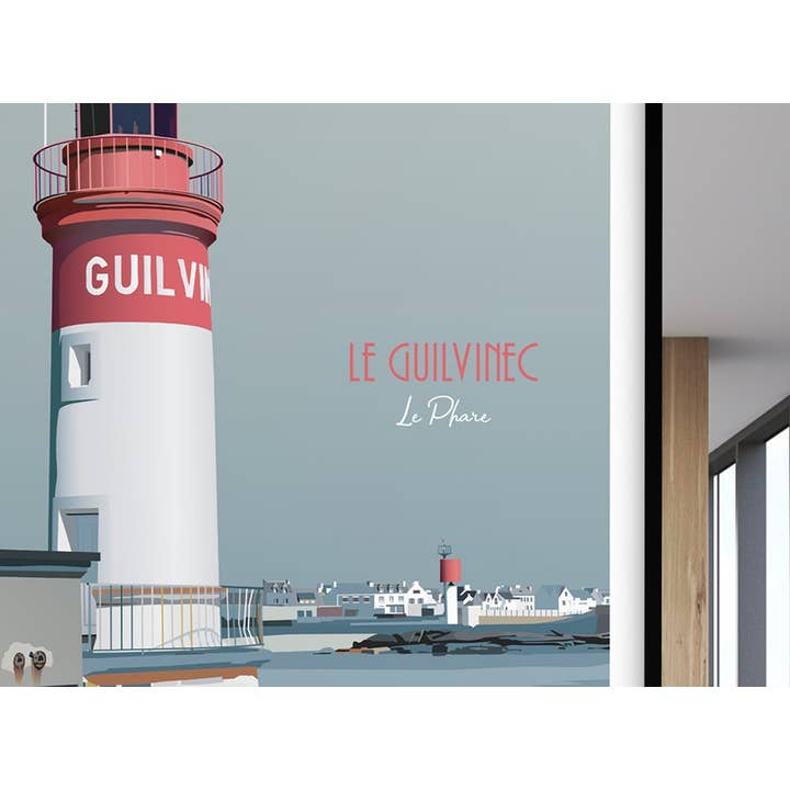 Artmoric - Vente Affiche d'art - Le Guilvinec / Le Phare