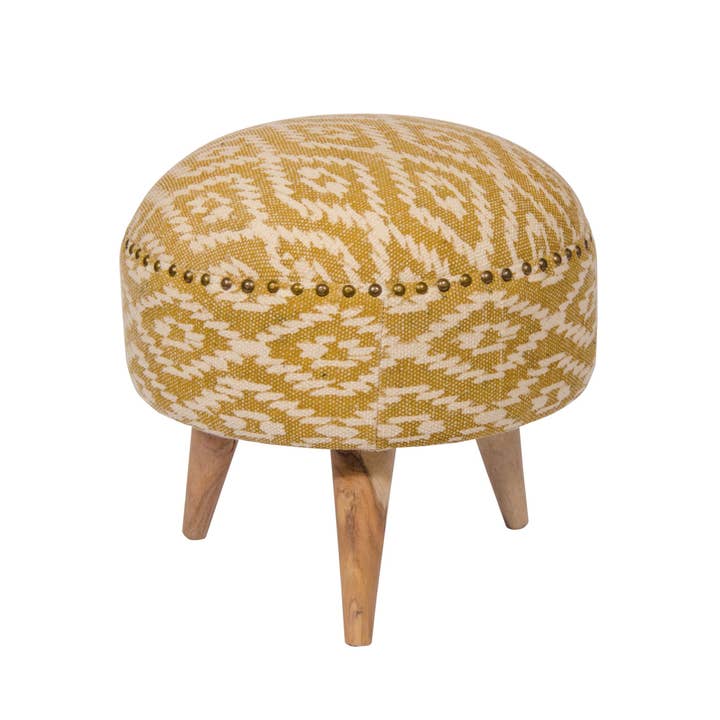 Namaste - Wholesale Stool - Mandir Upholstered Indian Footstool3