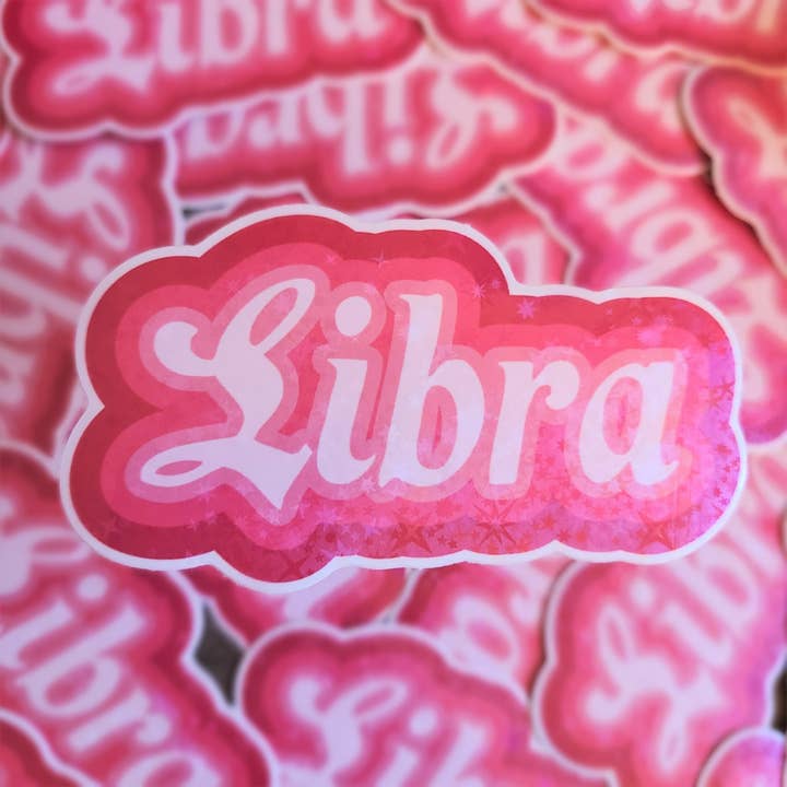 Autocollant holographique du zodiaque Balance pour la vente par Boxford Comma