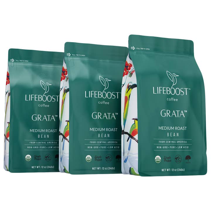 Lifeboost Coffee - Wholesale Coffee Beans - Grata Medium Roast