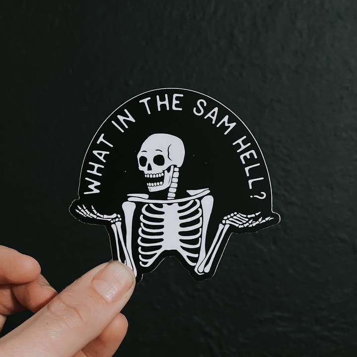 Sam Hill // sticker for wholesale by Hippie’s Daughter