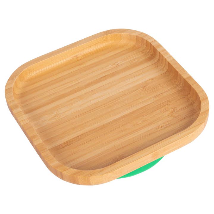 Rinkit Pty Ltd - Wholesale Dinner plate – Kids & Baby - Tiny Dining Children's Bamboo Suction Square Plate