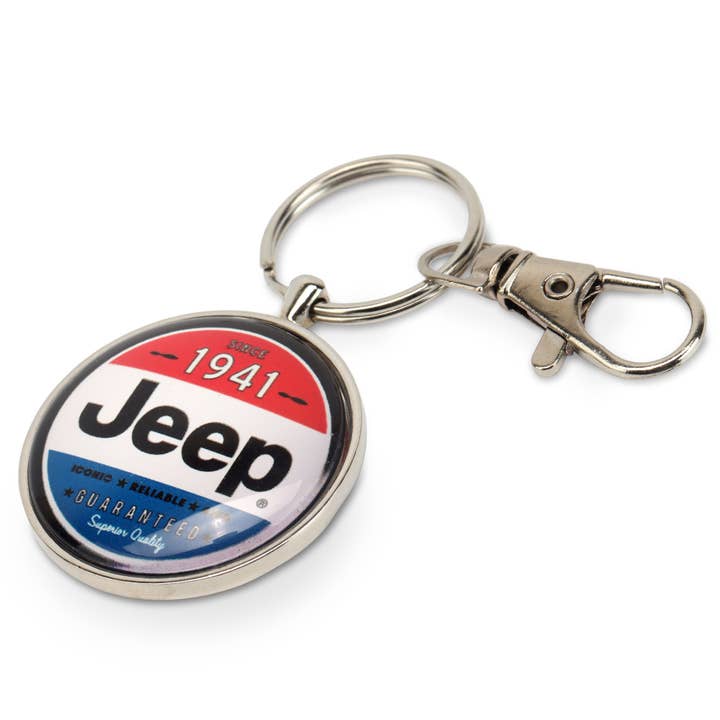 Open Road Brands, LLC - Wholesale Keychain - Unisex - Jeep Since 1941 Patriotic Keychain1