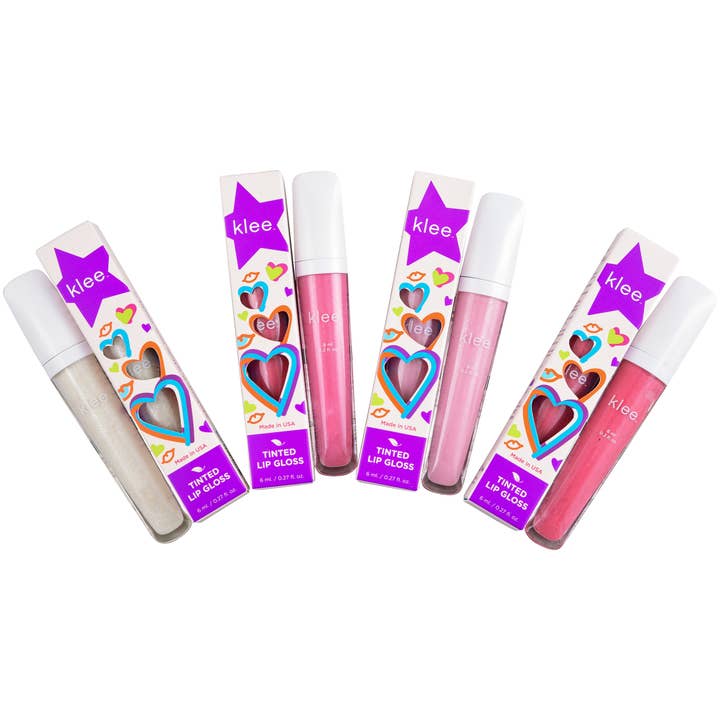 Klee Naturals - Wholesale Lip Gloss - Kids - Tinted Lip Gloss 20-PC Display