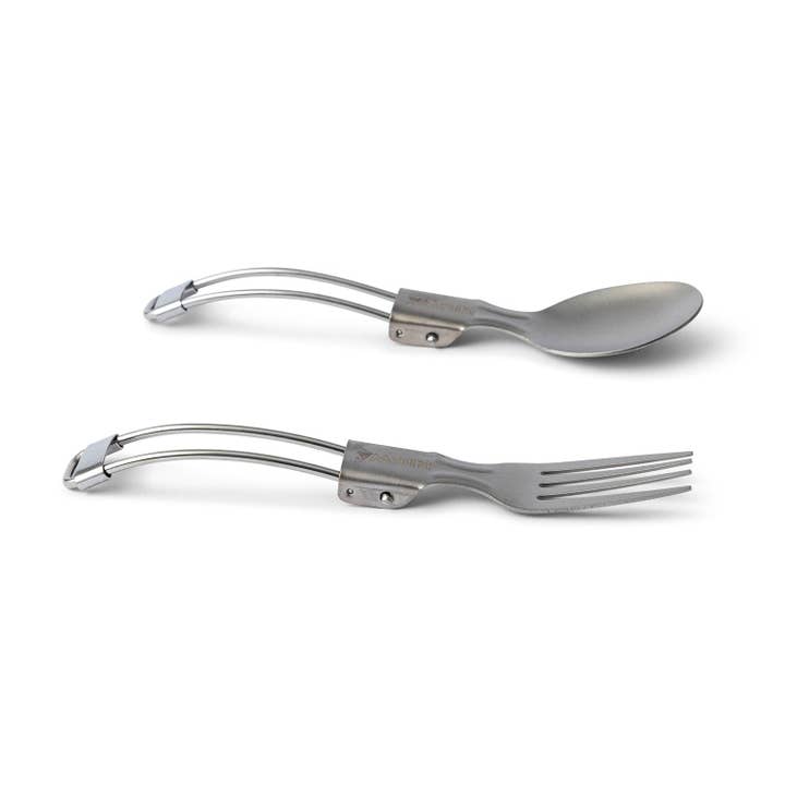 Titanium Folding Utensil Set for wholesale by RIGWA