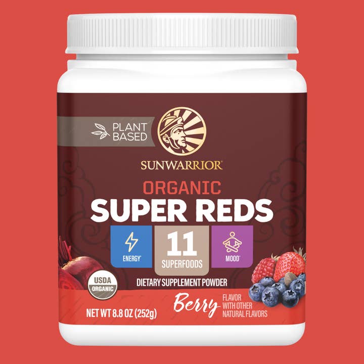 Super Reds Drink Powder Mix - Organic, Vegan, Gluten-Free for wholesale by Sunwarrior