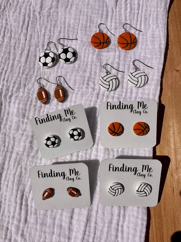 Sports collection for wholesale by Finding Me Clay Co