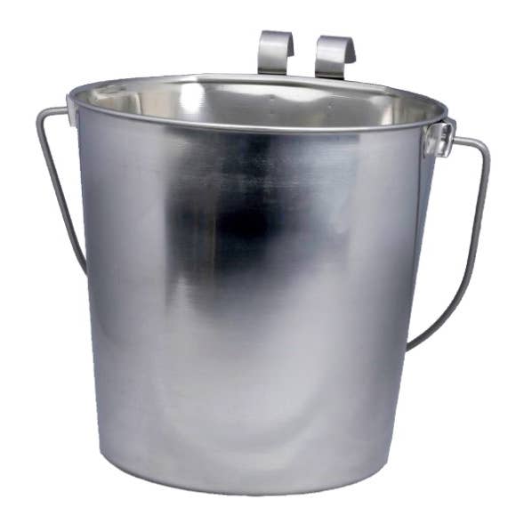 ThoozyPet Heavy Duty Flat Sided Pail with Two Hooks for wholesale by Pet Palette Distribution