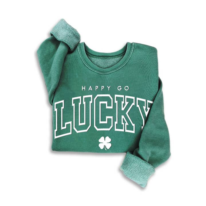 SWEATSHIRTS MINÉRAUX HAPPY GO LUCKY PUFF pour la vente par HRTandLUV