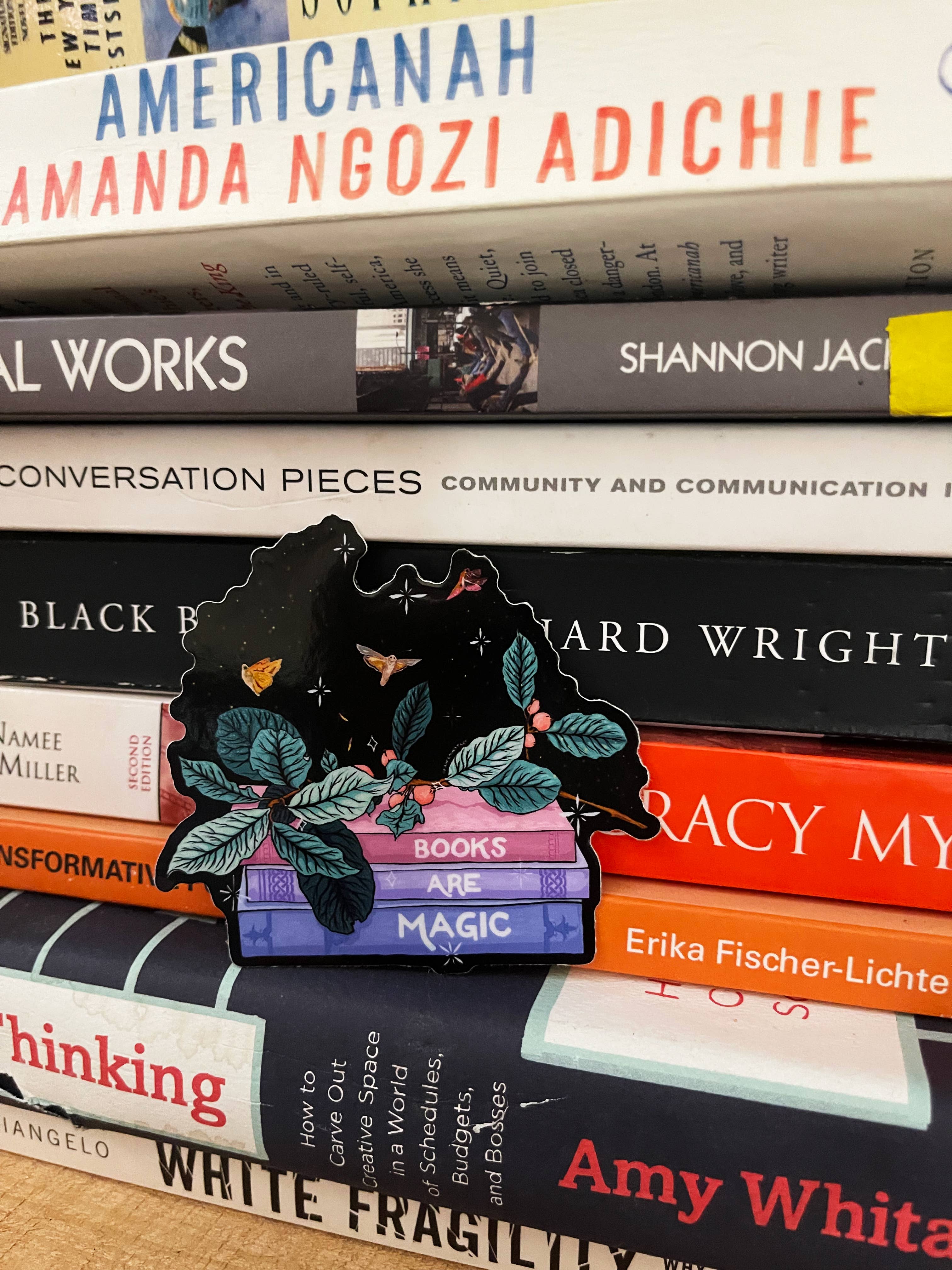 Fabulously Feminist – wholesale Sticker – Books Are Magic: Bibliophile Sticker3