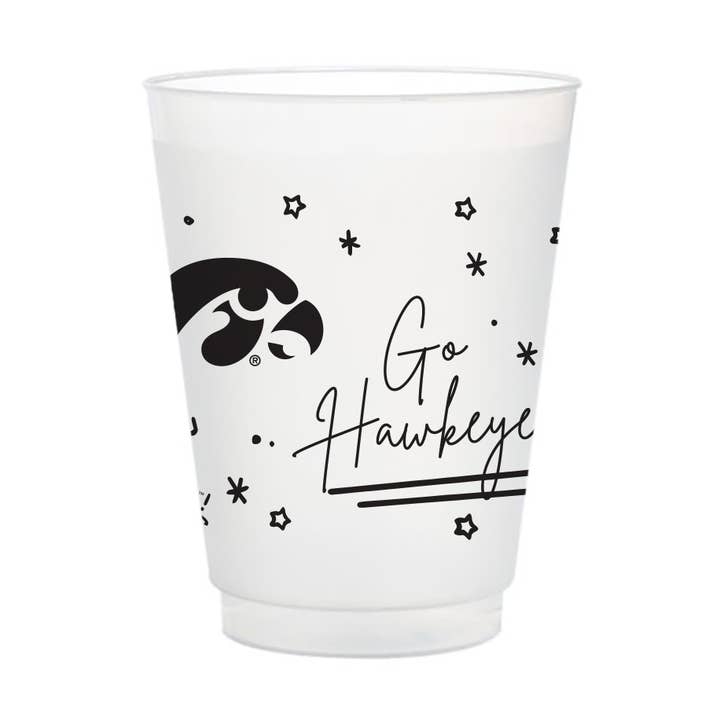 Iowa Frosted Flex Cup (8-Pack) for wholesale by Valiant Gifts Inc