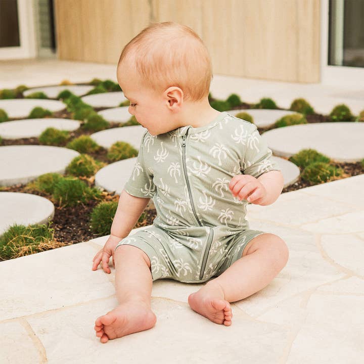 Day or Night Onesie Short Sleeve - Palm Tree for wholesale on Faire4