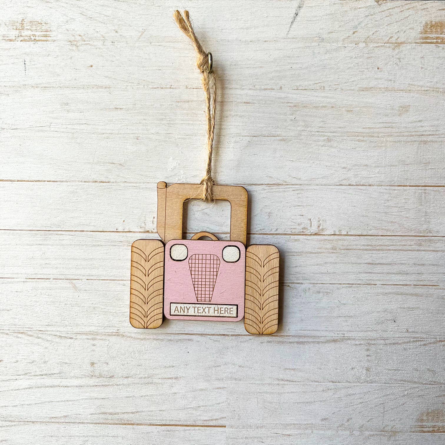 Gorgeous Little Bits Ltd – wholesale Ornament – Tractor Custom Engraved Location Hanging Decoration5