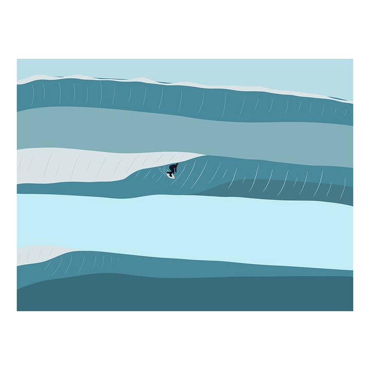 O que Sobrou do Ano Passado | Impressão de Arte de Surf 8x10 por atacado de Muted Colors