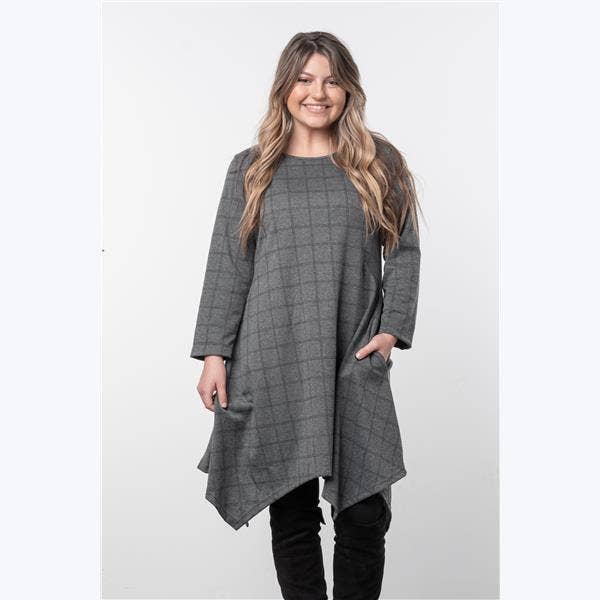 Plaid Handkerchief Dress Polyester Cotton Spandex for wholesale by Young's