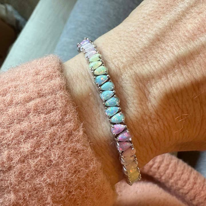 La Kaiser - Wholesale Tennisarmbanden - Zilveren Opal Dancing Dreams Tennisarmband1