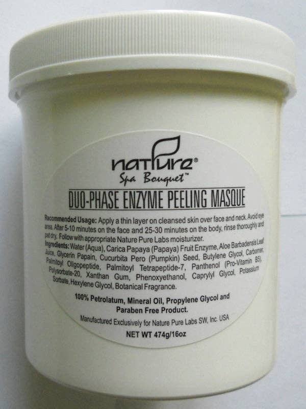 NATPURE Clinical Skin Care - Wholesale Skincare Face Mask - Professional Duo-Phase Enzyme Peeling Masque / 1.0lb1