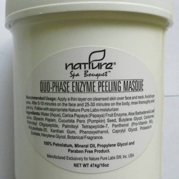 NATPURE Clinical Skin Care - Wholesale Skincare Face Mask - Professional Duo-Phase Enzyme Peeling Masque / 1.0lb1