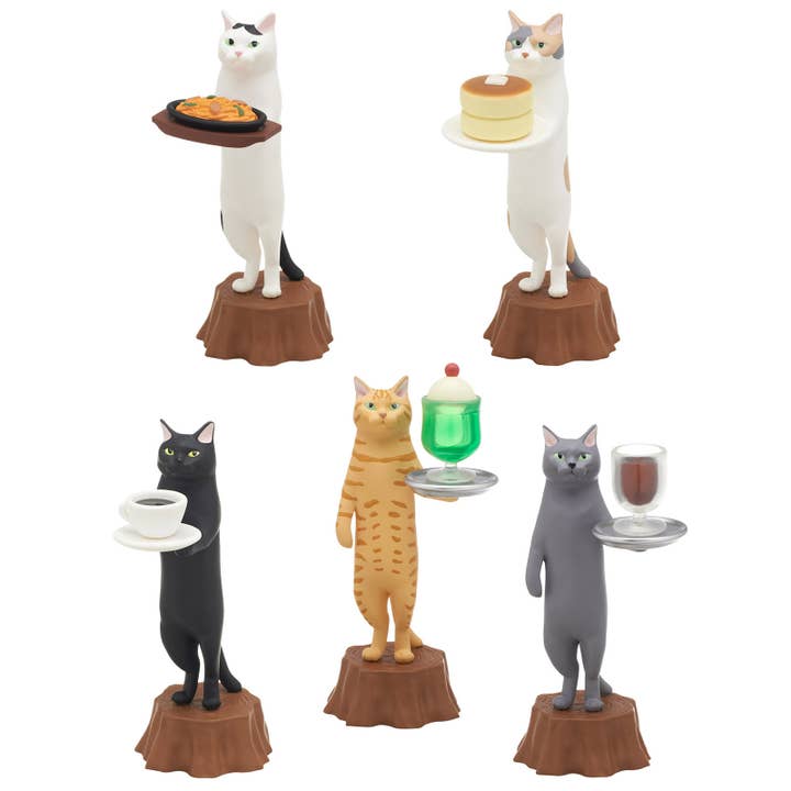 Caixa Surpresa Cat Cafe com Minifiguras de Gatos de 5 cm por atacado de Clever Idiots Inc.