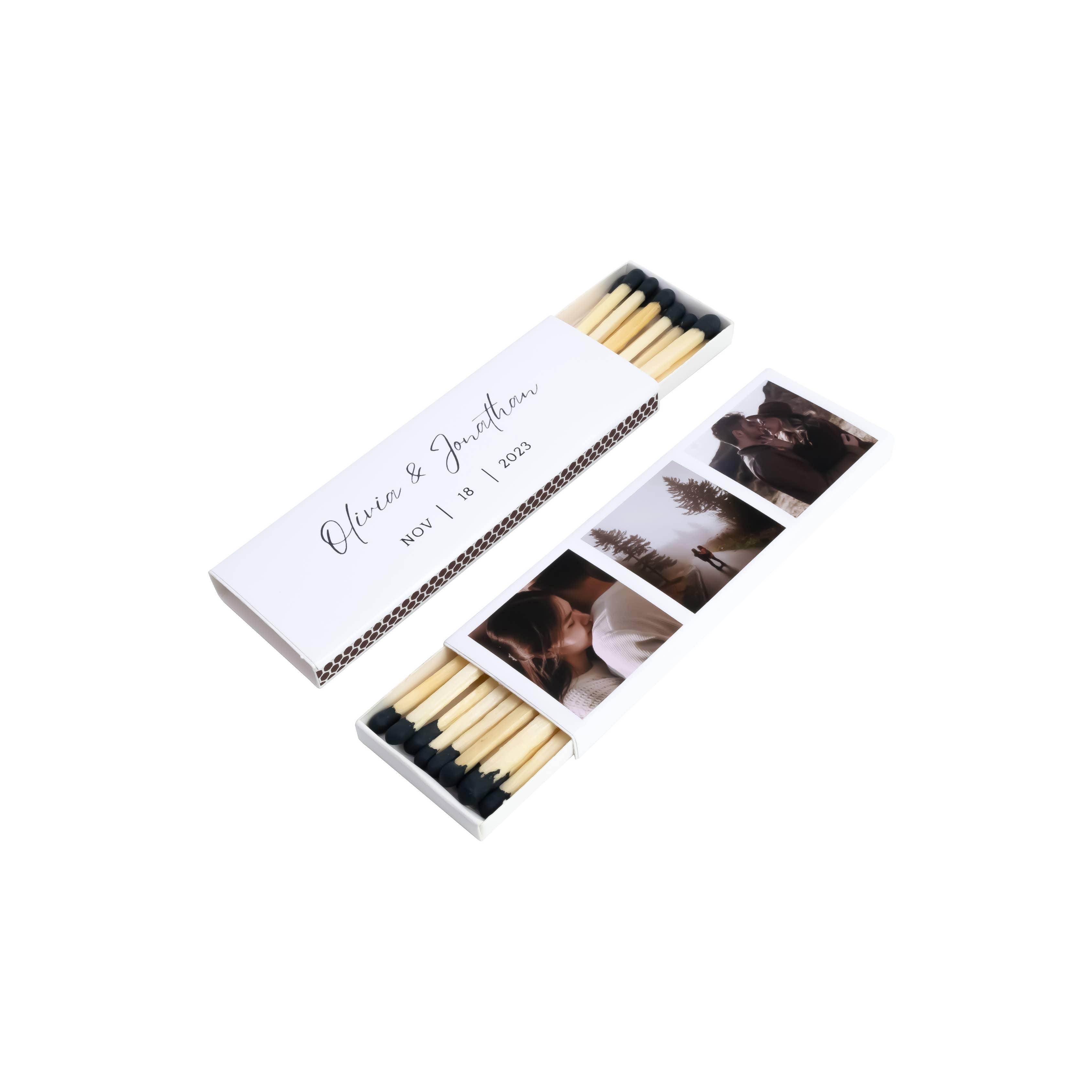 Chandler Studio - Wholesale Matches - Custom Matchboxes 4" Inch Long Colorful Matches for Wedding