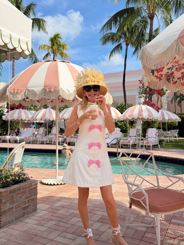 El vestido con lazo rosa para venta al por mayor de Paddle & Palm Pickleball