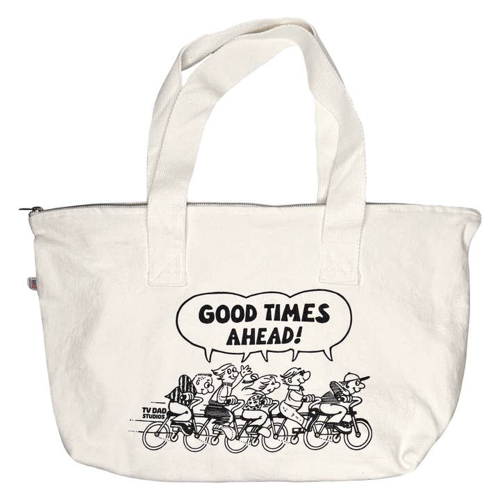 Good Times Zipper Tote Bag for wholesale by TV DAD