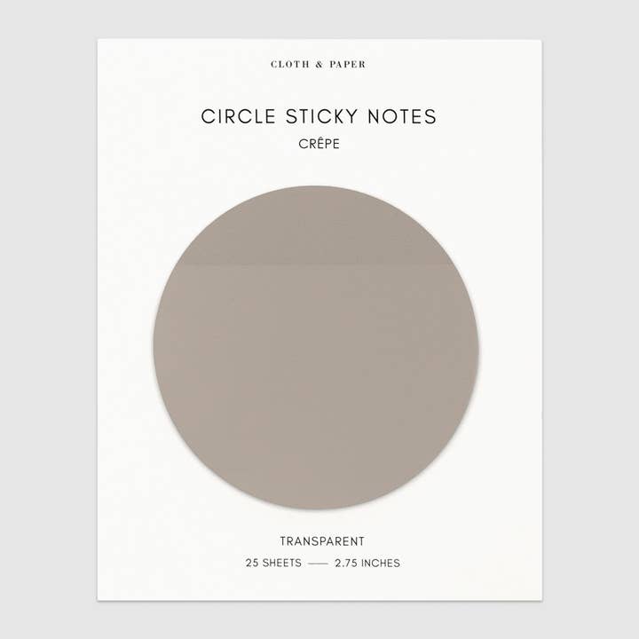 Cloth & Paper - Wholesale Sticky Notes - Transparent Circle Sticky Notes16