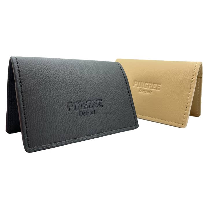 Concord Card Wallet: Onyx or Dune for wholesale by Pingree Detroit