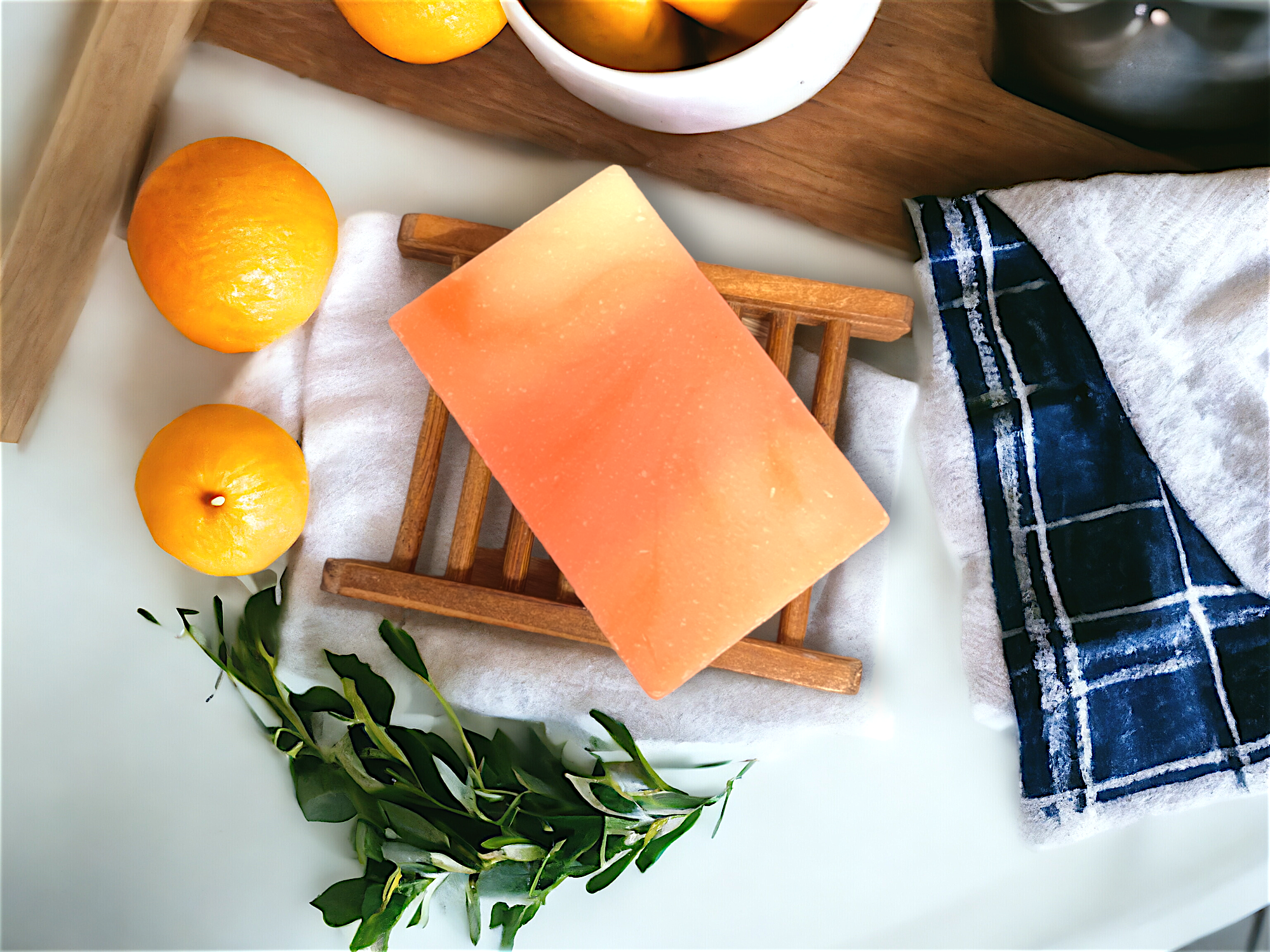 Crooked River Candle - Wholesale Bar Soap - Citrus Grove Bar Soap with Bamboo Soap Saver1