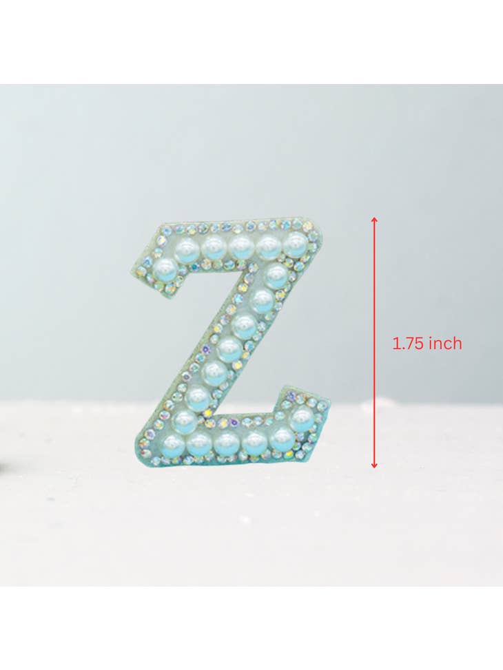 26 parches con letras de diamantes de imitaci n de perlas para
