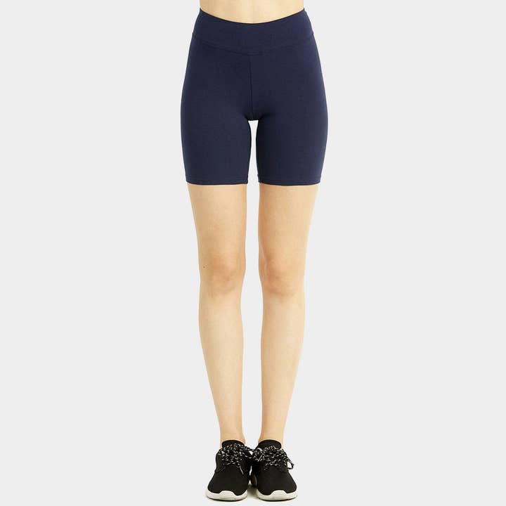Sensibling Corp. - Wholesale Athletic Shorts - Women's - Ladies High Waisted 15 Inch Outseam Shorts Leggings